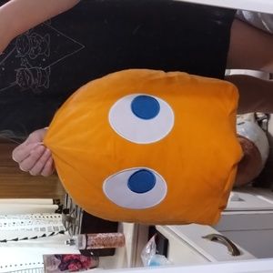 Orange Pacman Ghost plush